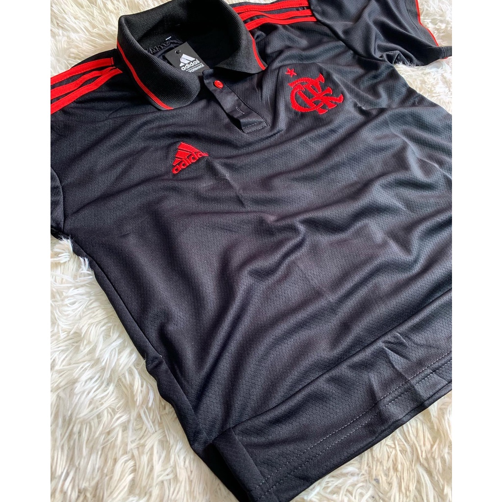 Camisa do Flamengo de Passeio Masculina Preta