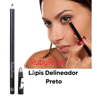 Lápis de Olho Delineador Ruby Rose Preto Aprova-HB 091