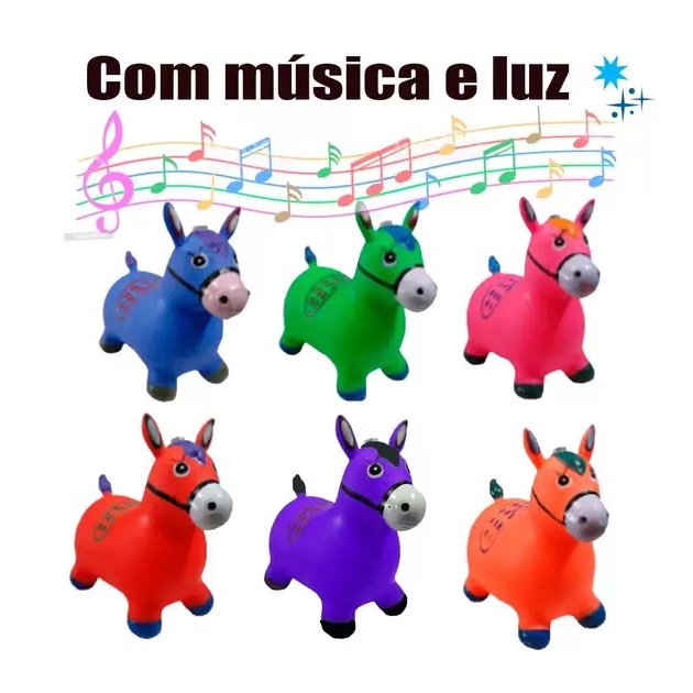 (Cavalinho Upa Upa) Com Música E Luz - Pocotó Borracha - Brinquedo Pula Pula PRONTA ENTREGA alicpresents