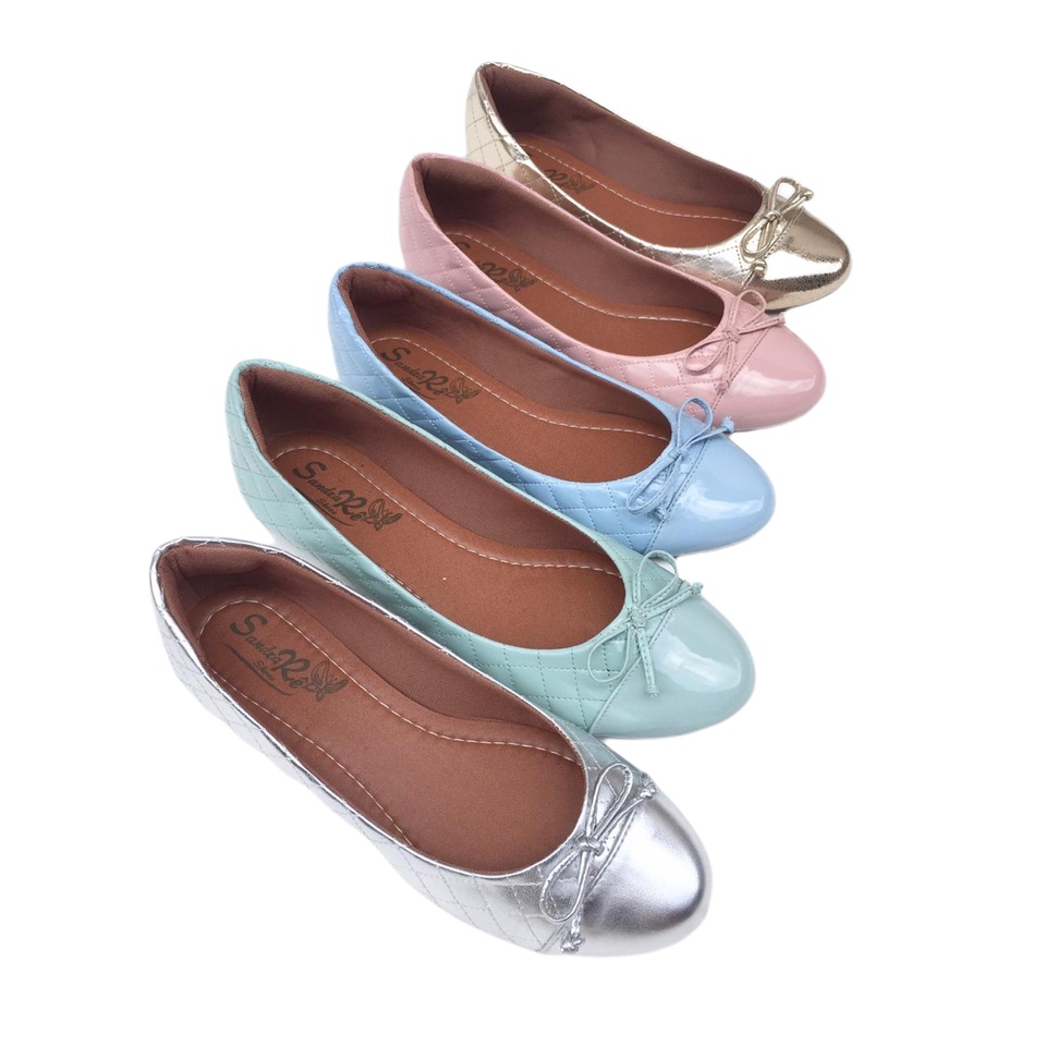 Kit 5 pares sapatilhas femininas sapatilha sandália rasteira rasteirinha confortável promoção