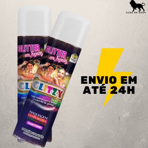 spray glitter prata para cabelo roupa corpo 150ml Shopee Brasil