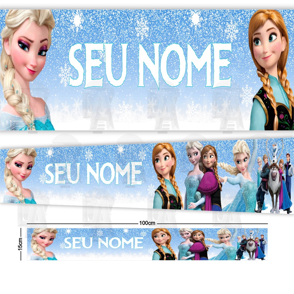 Faixa Infantil de Parede Adesiva Papel de Parede Frozen Filme Menina Personalizado Decoração Criança