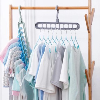 Kit 3 Cabides com 9 Furos Organizador Resistente Dobrável