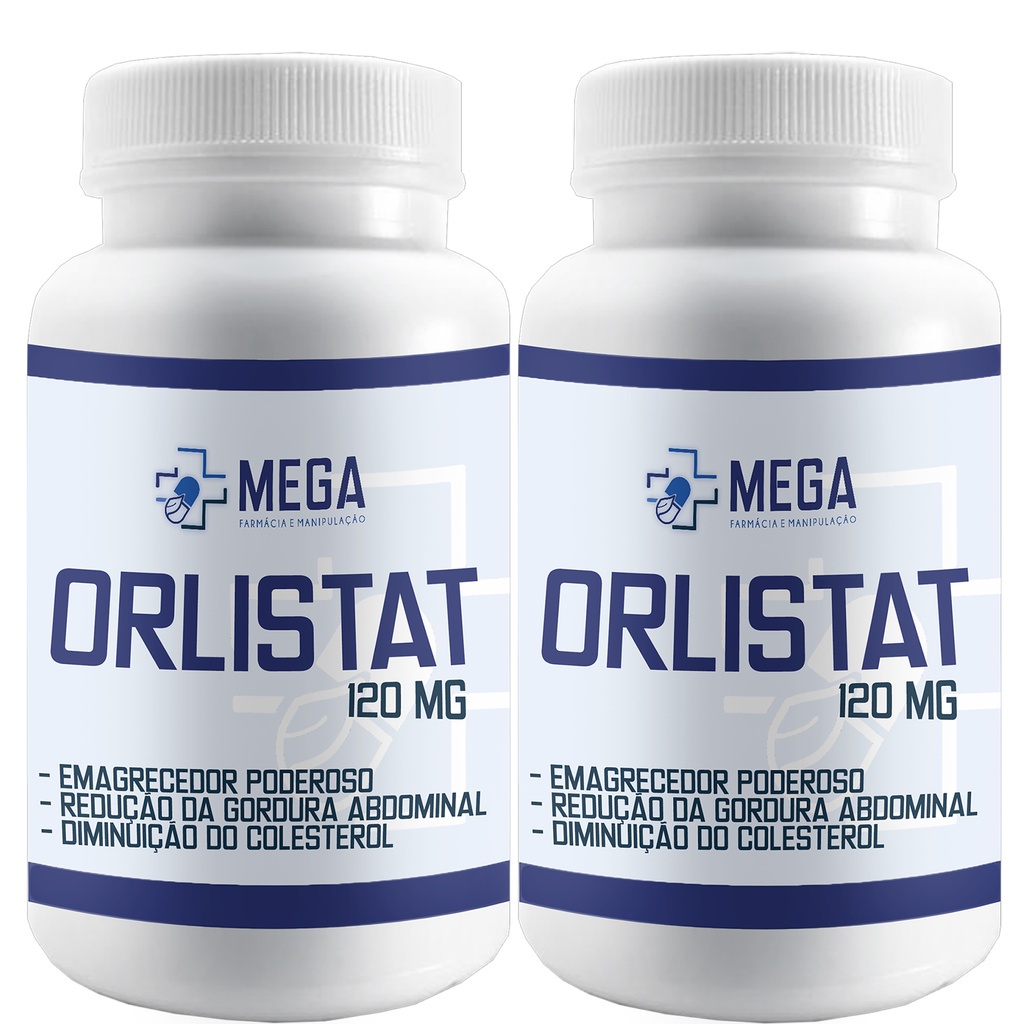 Kit 2 Orlistat 120 Mg Original Manipulado (120 Capsulas)