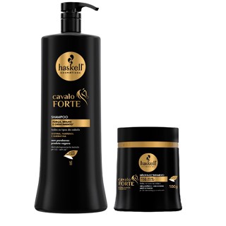 Kit Cavalo Forte Haskell Shampoo 1L + Mascara Cavalo Forte 500gr