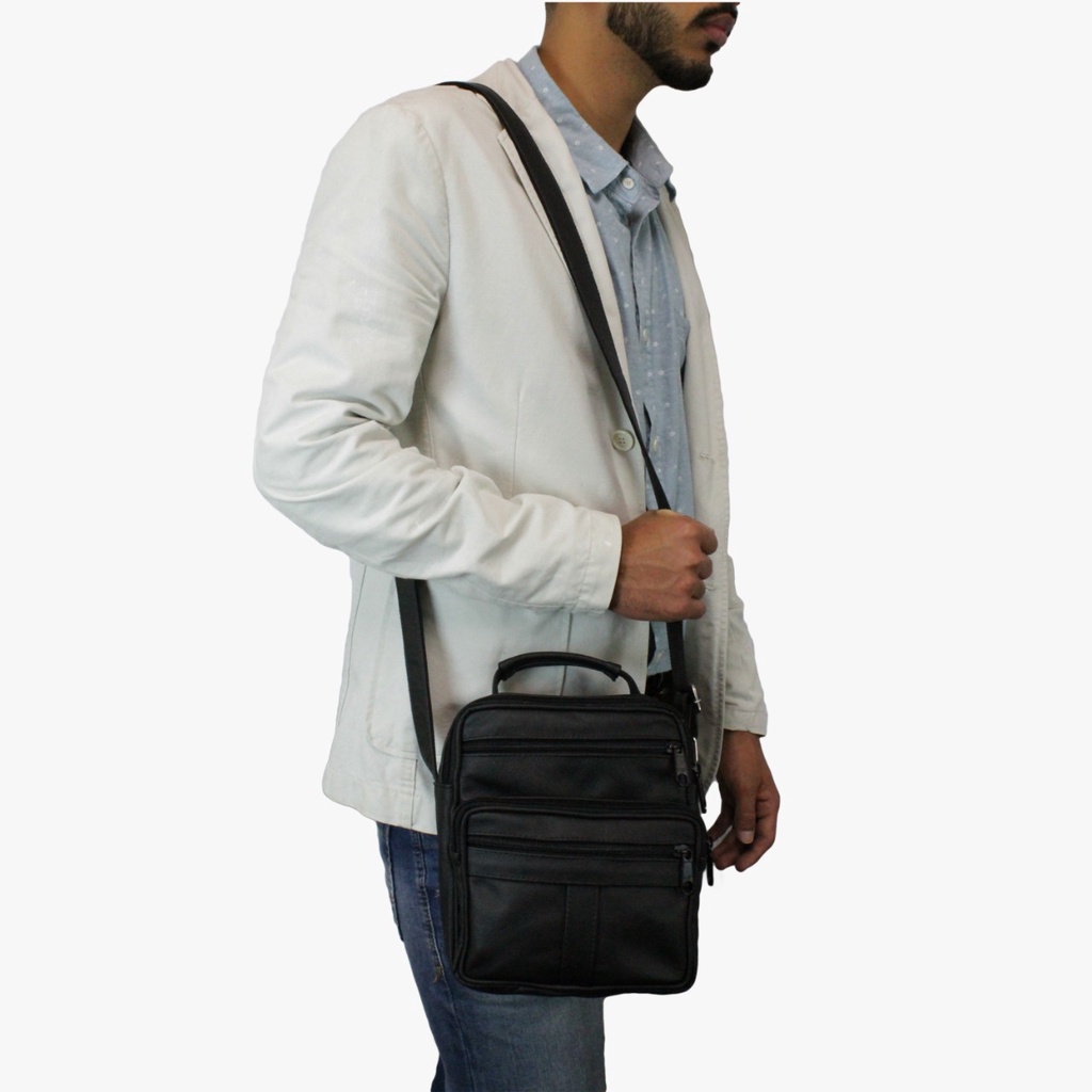 Bolsa bag transversal em couro legitimo. Resistente e segura!