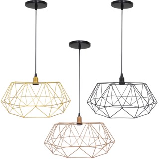 Pendente Aramado Estádio Grande Cabo 2M Luxo Luminária Lustre Teto Moderno Retrô Vintage Agp Ilumini