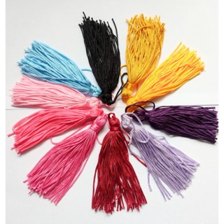 Pingente de Seda/ Tassel / Franja / Aplique de seda Luli 7,5cm - Tassel (Várias Cores)