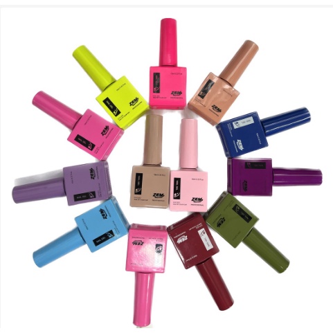 Esmalte Zem Nail Gel Soak Off Color Coat 10ml Uv/Led Novas Cores em Oferta na Shopee