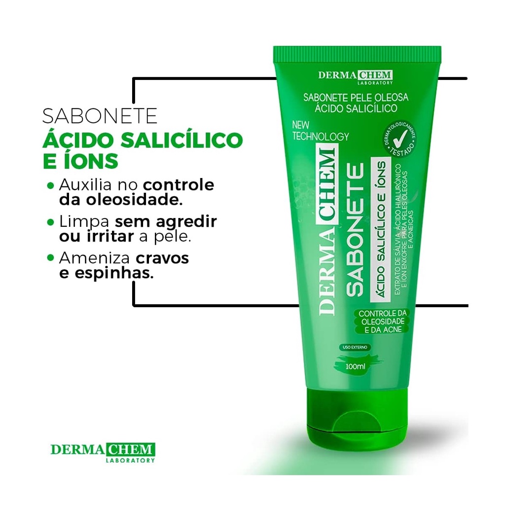 Dermachem Sabonete P/ Pele Oleosa Acido Salicilico Max