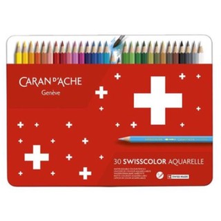 Lapis Aquarela Caran Dache Swisscolor 30 Cores -  Profissional