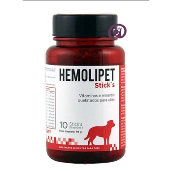 Hemolipet Sticks 70g 10 Bastões Suplemento Vitamínico Avert - Pets