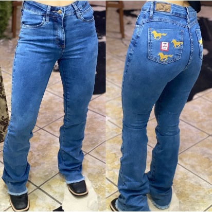 Calça Tex Team de Cavalinho Marmorizada em Oferta na Shopee