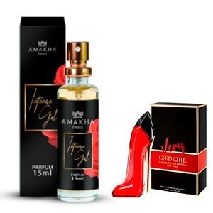 Perfume Intense Girl Feminino Amakha Paris Sapatinho Vermelho 15ml de Bolso Original