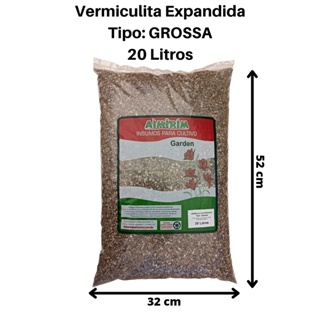 Vermiculita Expandida Grossa para suculentas sache cactos - 20 Litros em Oferta na Shopee