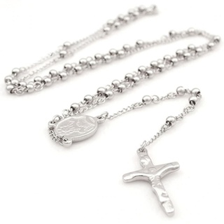 Terço Rosário Corrente Oração Masculino 65cm Aço Inoxidável - Oferta em Oferta na Shopee