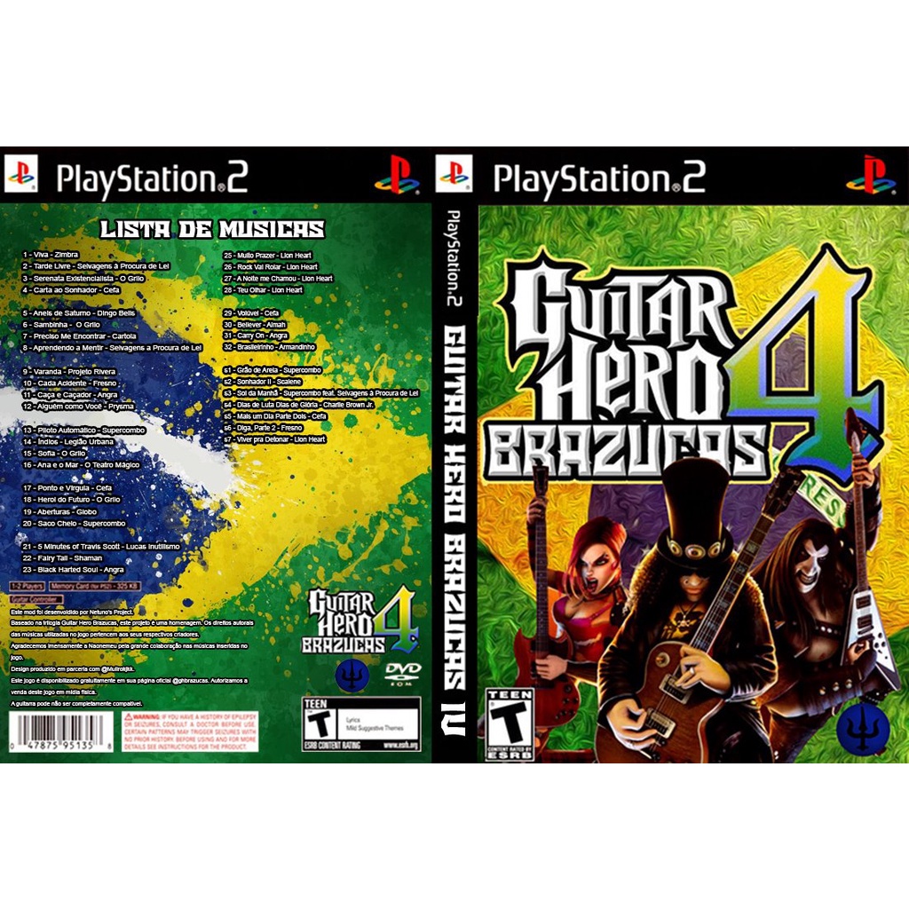 Guitar hero Brazucas 4 ps2 patch