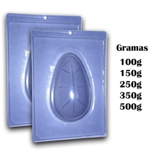 forma de ovo de pascoa 3 partes de silicone profissional BWB 50g 100g 150g 250g 350g 500g em Oferta na Shopee