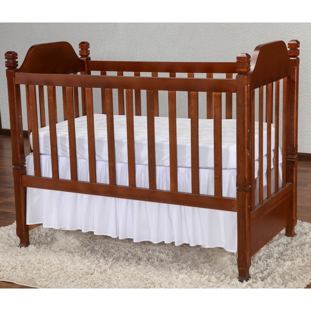 Saia Franzida Mini Berço Moisés Junior 60x90