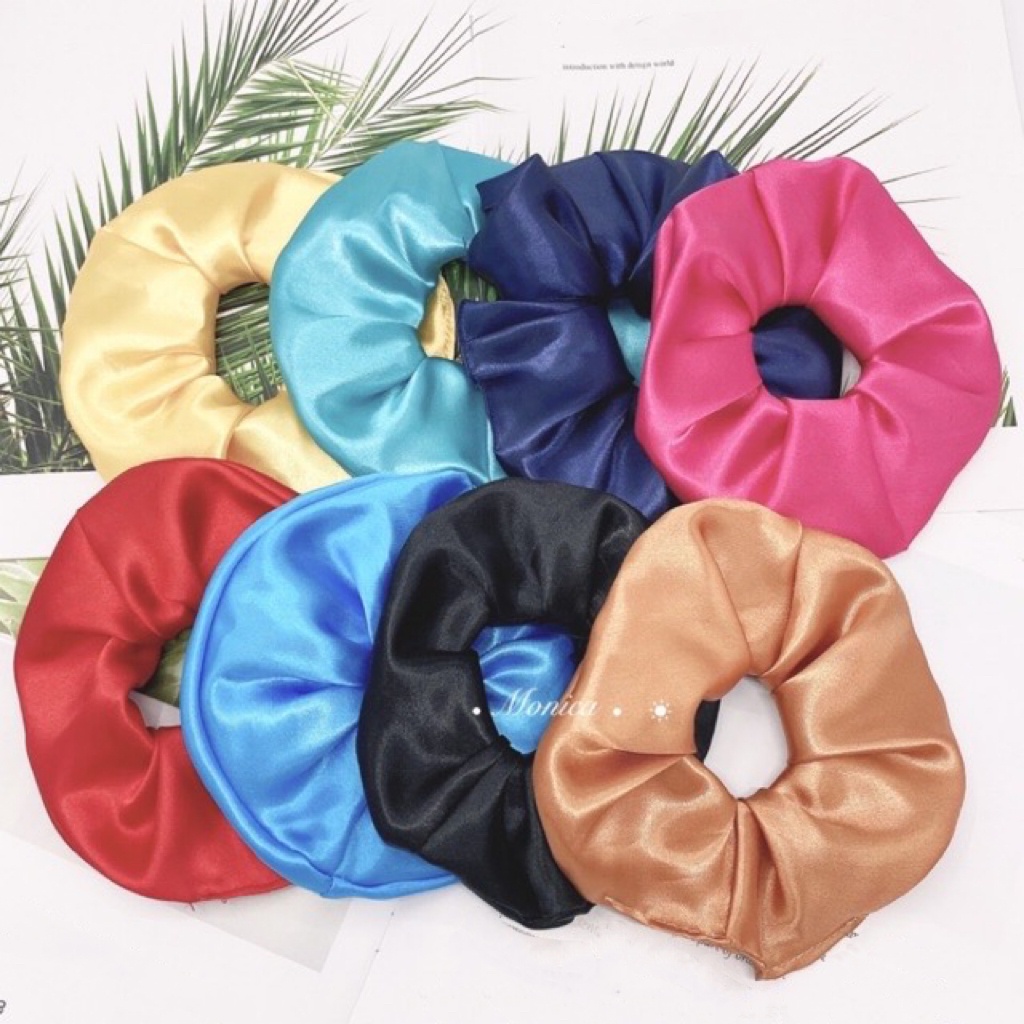 KIT ate 5 Xuxinha de cetim - Buchinha Cabelo - Elastico de cabelo