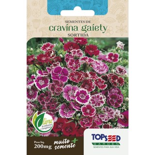 Sementes de Cravina Gaiety Sortida 200mg Topseed Garden