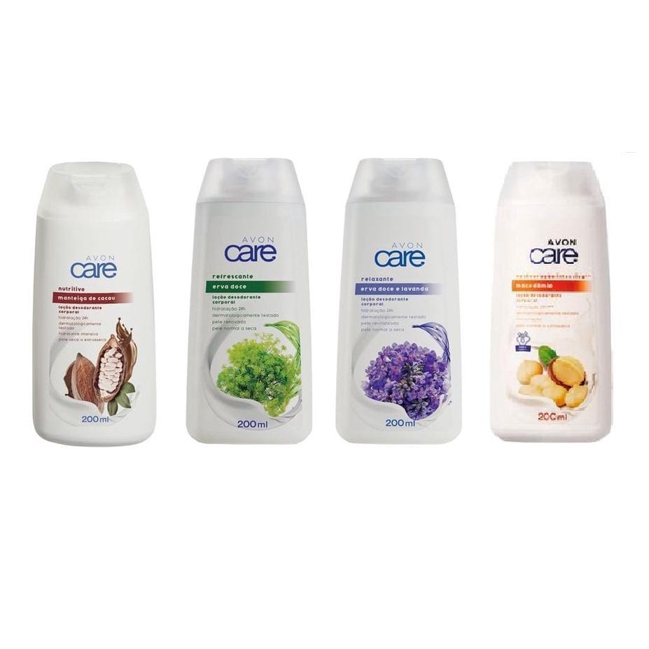 AVON Care Creme Loção Desodorante Corporal - 200 ml (2 em 1 Proteção e para as mão) derma reparação hidratante