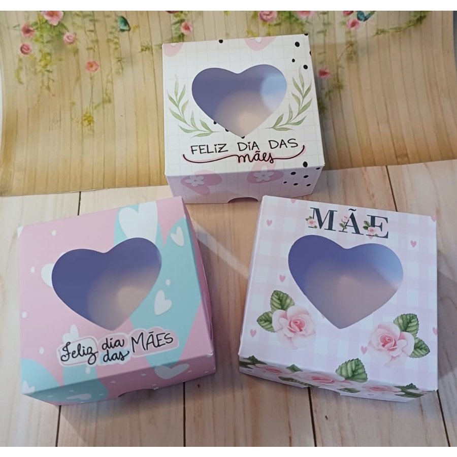 Caixas para 1 Sabonete Redondo Lembrança Dia das Mães
