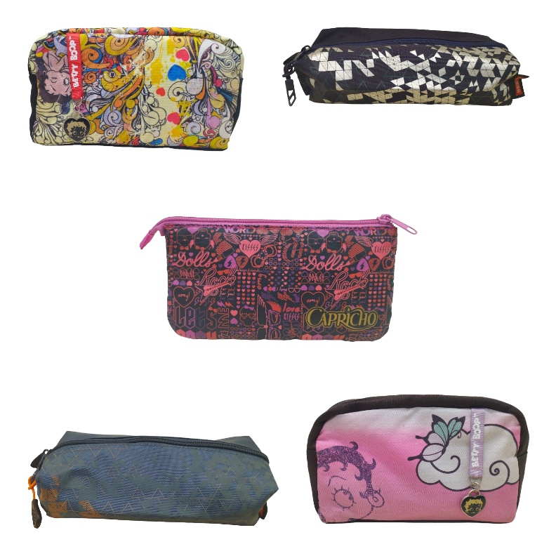 Estojo Escolar Infantil Meninos Meninas Nécessaire Sestini Betty Boop Princesas Jolie Capricho
