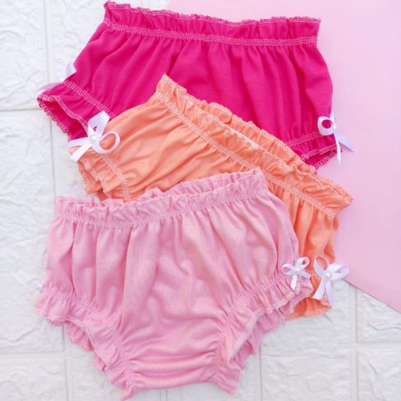 12 Calcinhas Infantil Menina Frufru Tapa Fralda Lisa Para Personalizar em Oferta na Shopee
