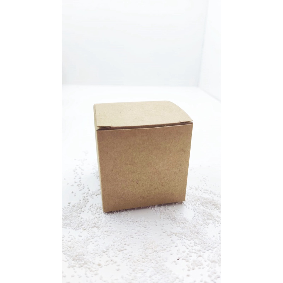 30 Caixinha Kraft Para Vela Sabonete Doces 6x6x6