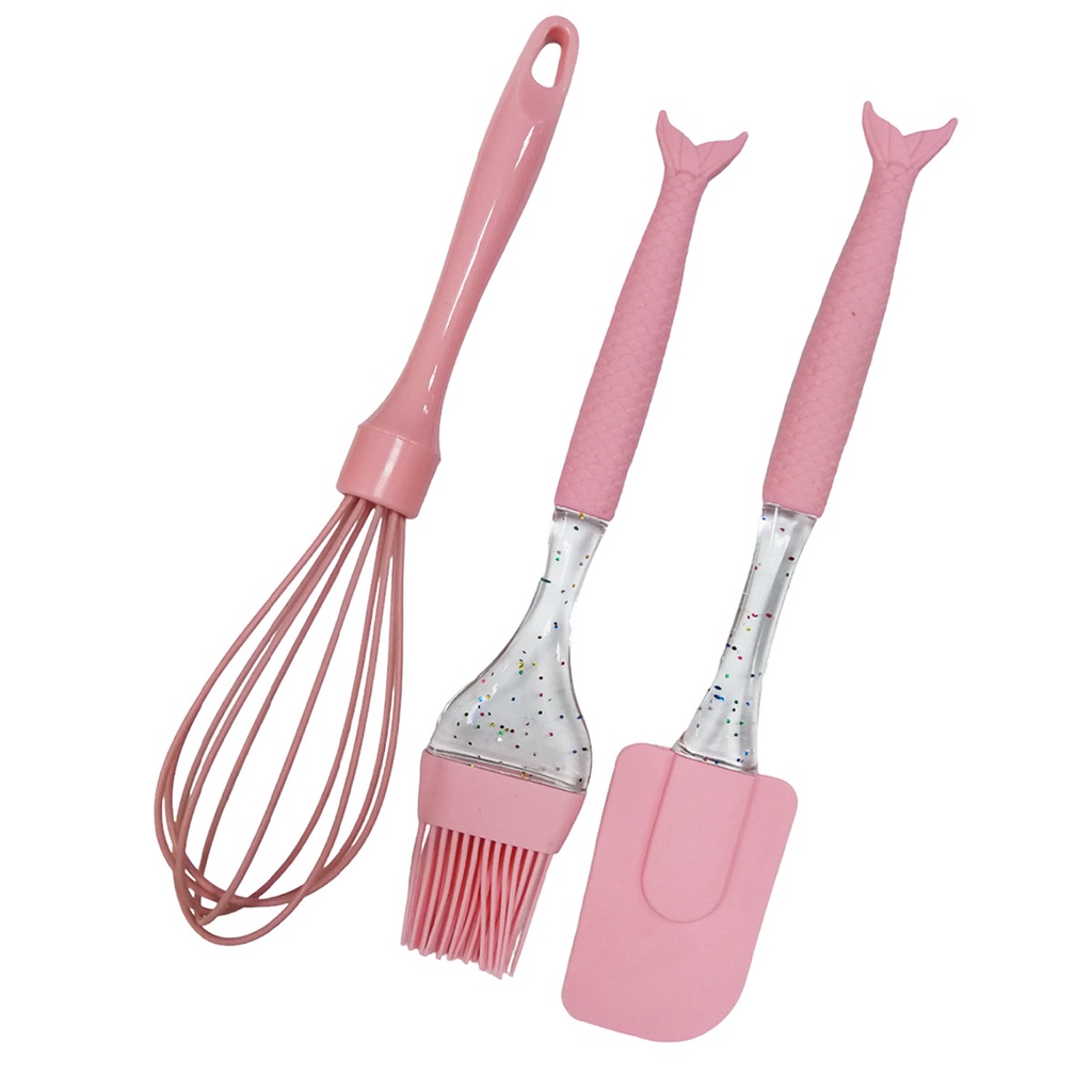 Utensílios Cozinha Pincel Espátula Batedor Colher de silicone