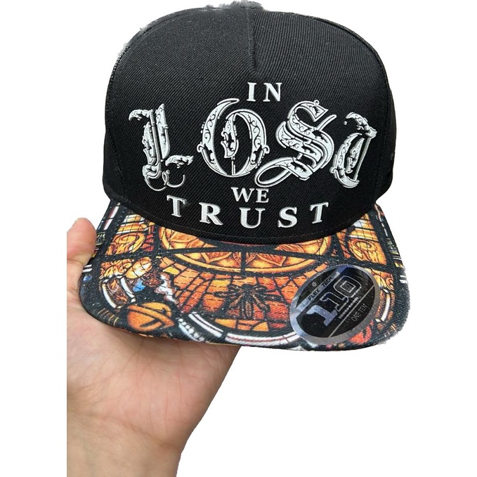 Boné Aba Reta Masculino Lost Monalisa Preto Branco Cinza Envio Imediato