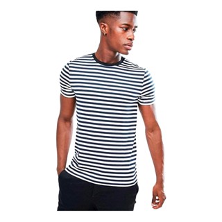 Camiseta listrada Casual Stecchi Slim