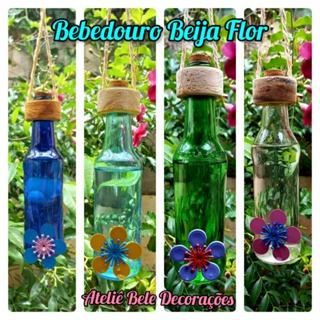 Kit com 4 Bebedouro beija flor Bebedouro pássaro livre Bebedouro para Beija Flor Bebedouro garrafa em Oferta na Shopee