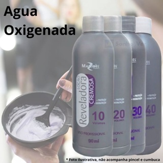 Agua Oxigenada 40 30 20 10v Volumes 90ml Profissional Cabelo Tintas Mairibel Coloração Hidratylife em Oferta na Shopee