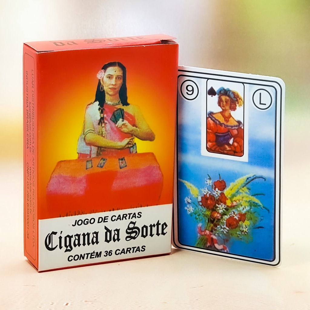 Baralho Cigano Jogo De Cartas Cigana Da Sorte Cartas Shopee Brasil