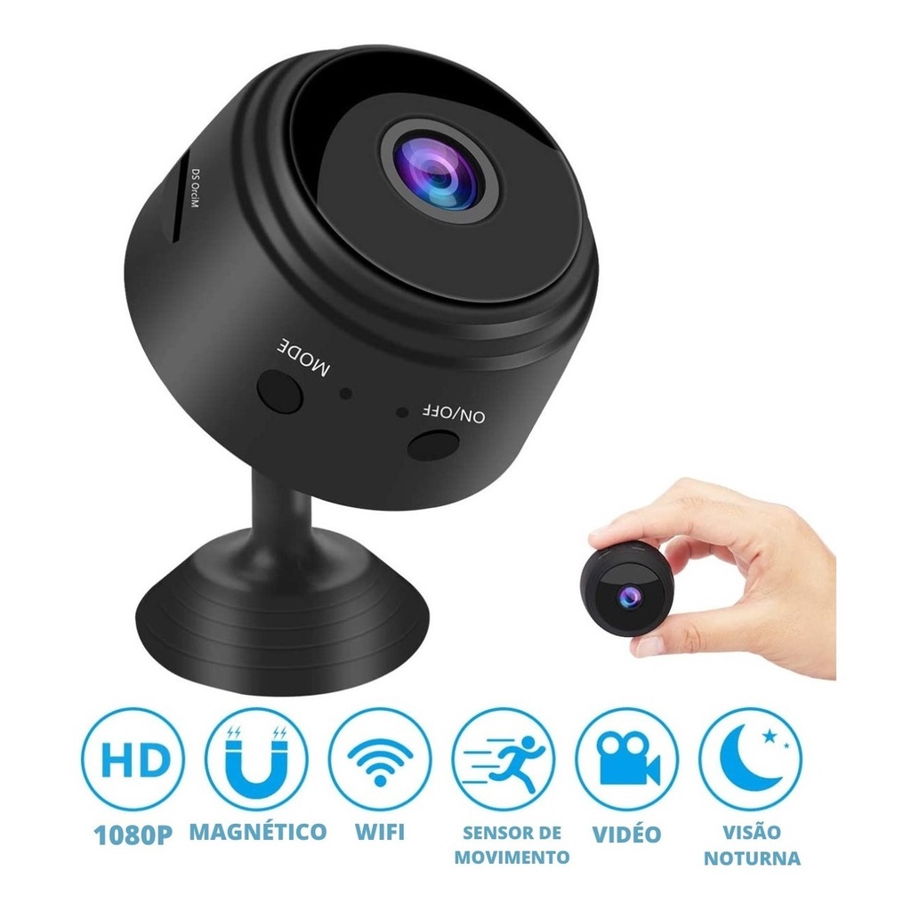 A9 HD Mini com visão noturna Wifi Câmera 1080P Sem Fio Vigilância