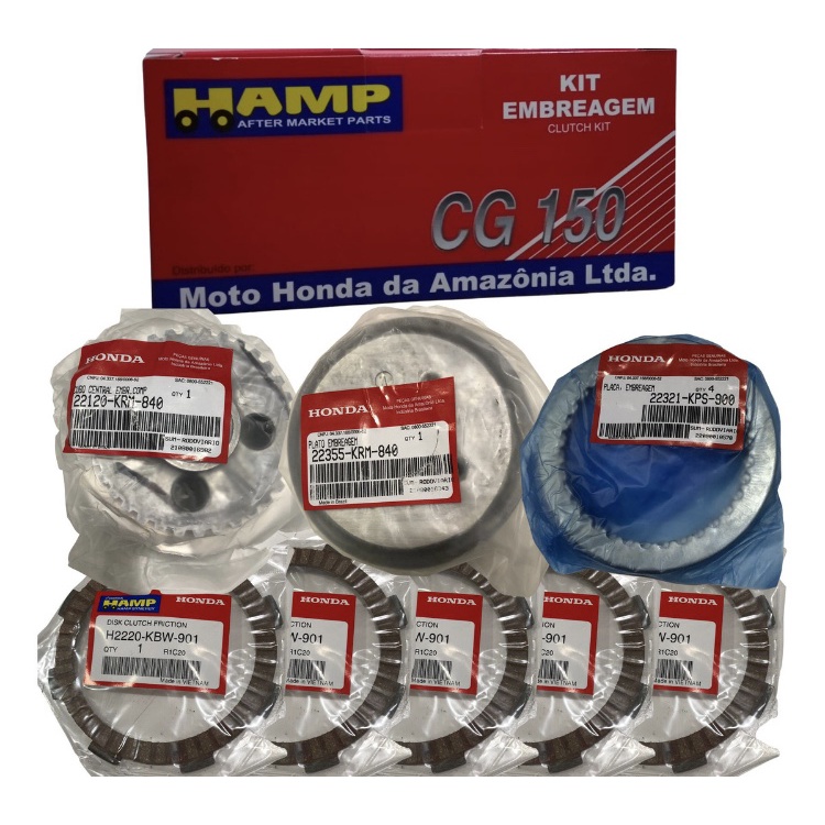 Kit Embreagem Titan/fan/bros 150 Hamp Original Honda
