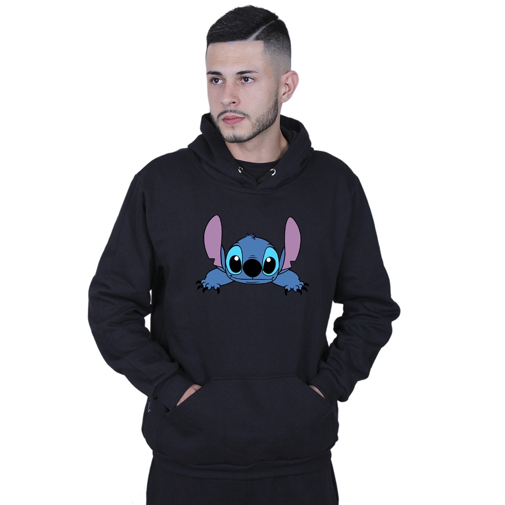 Moletom Unissex Capote Lilo Stitch New Blusão