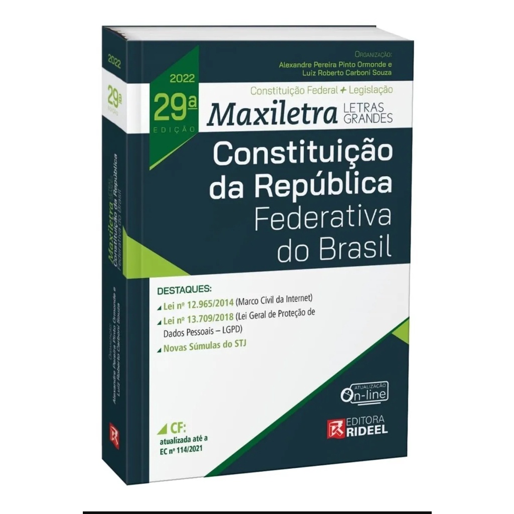 Constituição Federal 2022 119ª Emenda Atualizado Modelo Livro ...