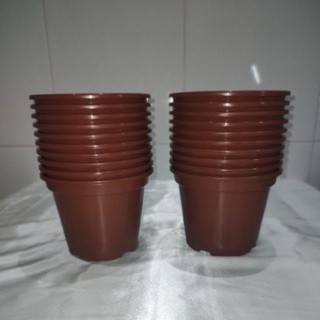 Kit 20 Vasos 15 para Suculentas, Temperos, Rosa do Deserto e Cactos na Cor Marrom em Oferta na Shopee