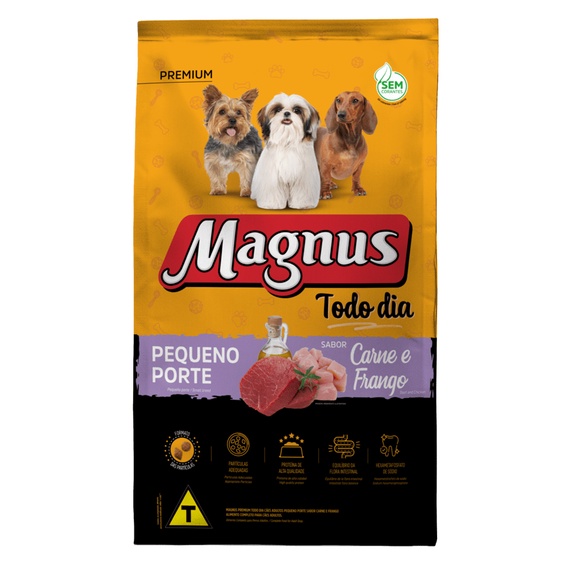 Ração Magnus Todo Dia Adulto Raça Pequena 10,1 kg