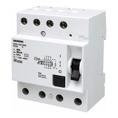 Dispositivo Dr Tetrapolar 4 Polos 40a 30ma - Siemens