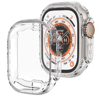 Capa Case Silicone transparente fechado Apple Watch Ultra 49mm E X8 49mm