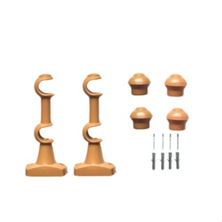Par De Suporte 19/19mm Compacto Para Varão De Cortina