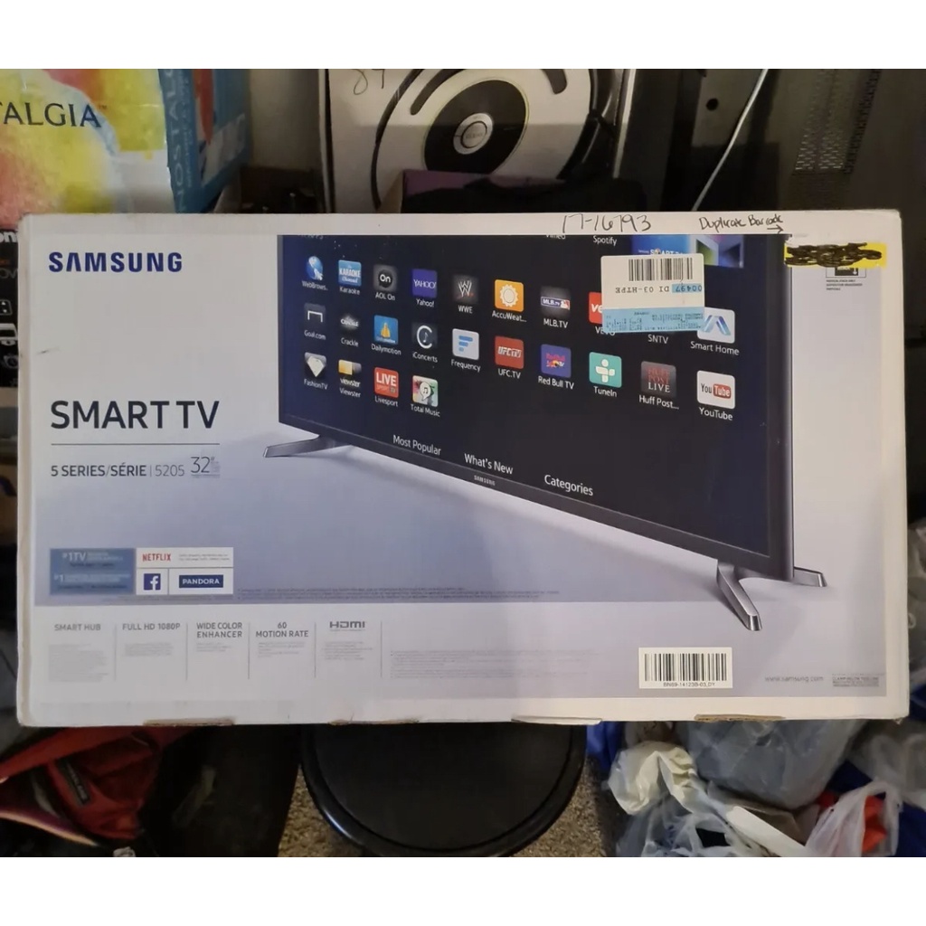 32" Full HD Flat Smart TV J5205 Series 5 Samsung UN32J5205 Shopee Brasil