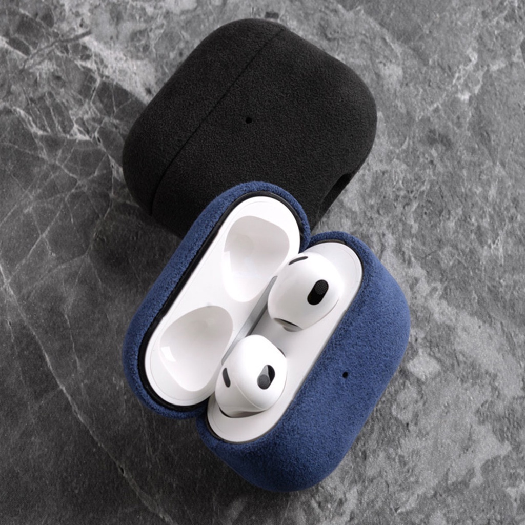 Case Capa Camurça Alcantara Compatível com AirPods 3