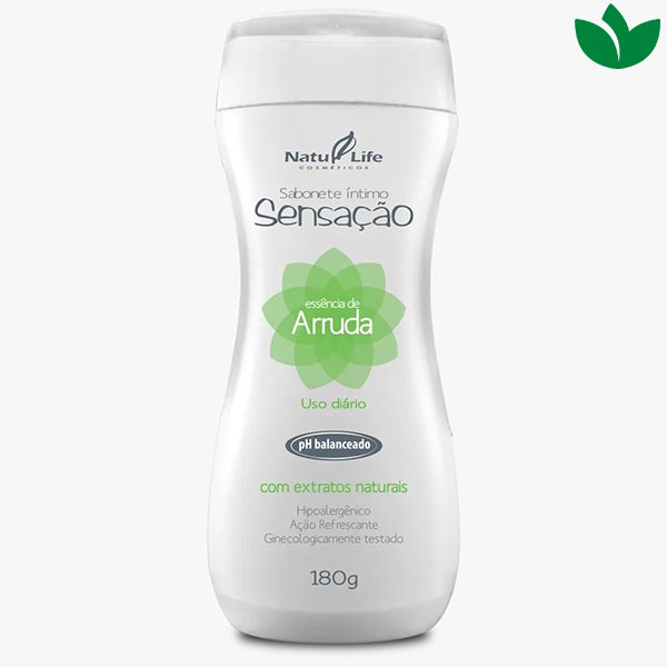 Sabonete Íntimo Sensação Arruda 180g Natu Life Cósmeticos