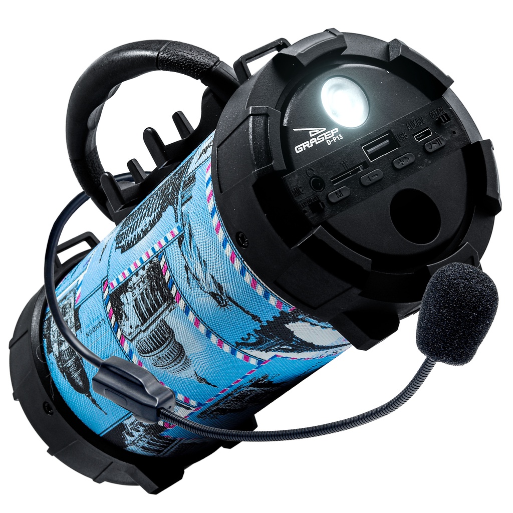 Caixa De Som Estilo Canhão Amplificada Com Microfone Design Moderno Estilo Canhão Subwoofer Potente Nítido Resistente em Oferta na Shopee