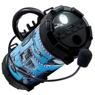 Caixa De Som Estilo Canhão Amplificada Com Microfone Design Moderno Estilo Canhão Subwoofer Potente Nítido Resistente